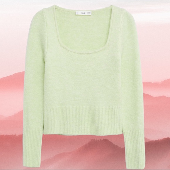 Crop Sweater-Mango - Picture 7 of 7